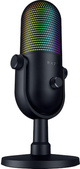 Razer Seiren V3 Chroma Microfon Condensator DSP pe 32 de biți de birou pentru Vocale