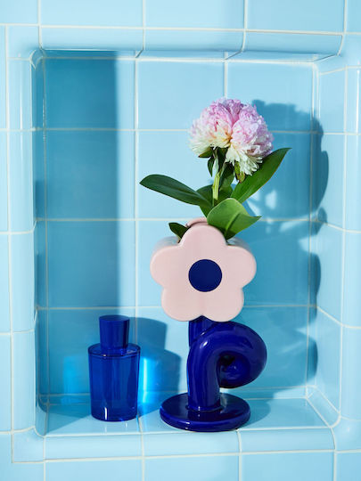 Fluid Market Decorative Pink Vase 13x10xH21cm