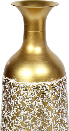 Keskor Floor Vase Metallic Gold 20x20x61cm Keskor Floor Vase Metallic Gold 20x20x61cm