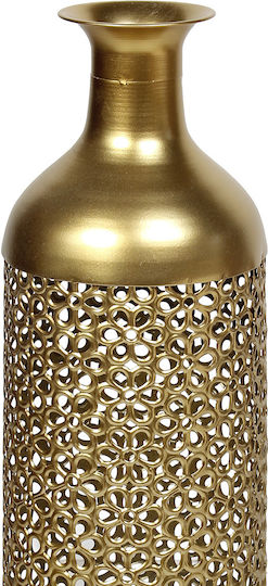 Keskor Floor Vase Metallic Gold Φ16xY67cm Keskor Floor Vase Metallic Gold Φ16xY67cm