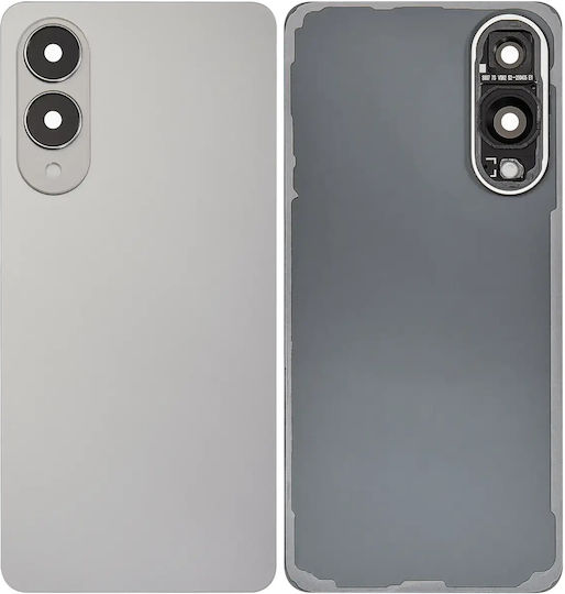 Задно Стъкло Капак Обектив Камера Samsung Galaxy S25 Edge Без Лого Следпазарен Плюс Титаниево Сребрист