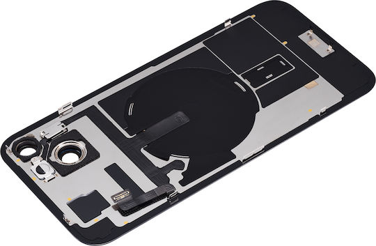Back Glass W Magsafe Magnet & Nfc & Flashlight Flex Iphone 15 Plus No Logo Aftermarket Blue