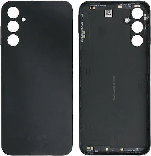 Rückseitiges Glas für Samsung Galaxy A14 5G A146 2023 Service Pack Schwarz