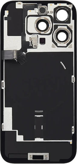 Back Glass W Magsafe Magnet & Nfc & Flashlight Flex Iphone 16 Pro No Logo Aftermarket Natural Titanium