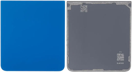 Bottom Back Cover Glass Samsung Galaxy Z Flip 7 5g No Logo Aftermarket Plus Blue Shadow