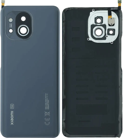 Sticlă Spate Xiaomi Mi 11 Originală Oem Gri Închis