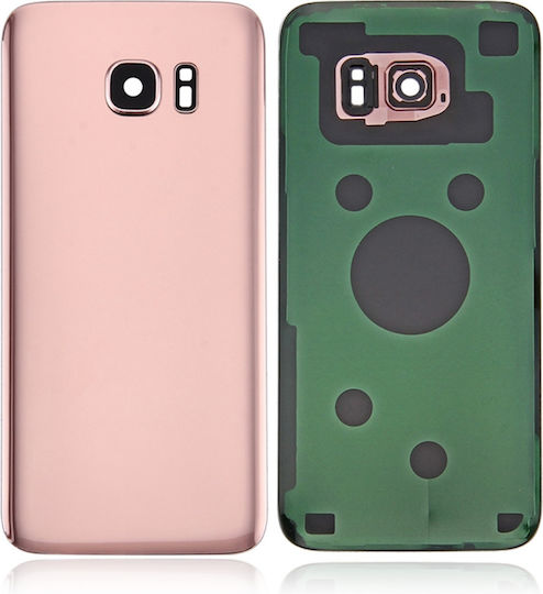 Задно Стъкло Капак Обектив Камера Samsung Galaxy S7 Edge Сервизен Пакет Розов