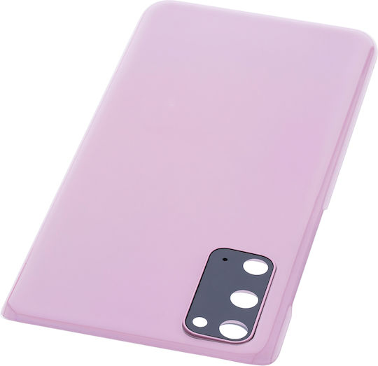 Geam Spate Carcasă Lentilă Cameră Samsung Galaxy S20 5g Pachet Service Roz Nori