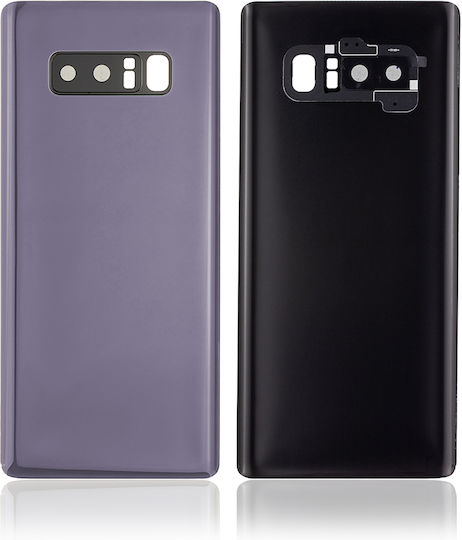 Rückseite Glas Kameraobjektiv Samsung Galaxy Note 8 Service Pack Orchidee Grau