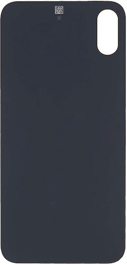 Rückseitiges Glasabdeckung Für Iphone Xs Kein Logo Silber