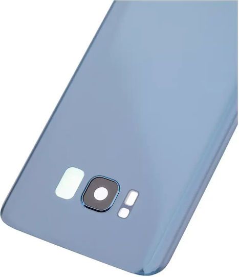 Задно Стъкло Капак Обектив Камера Samsung Galaxy S8 Сервизен Комплект Коралово Синьо