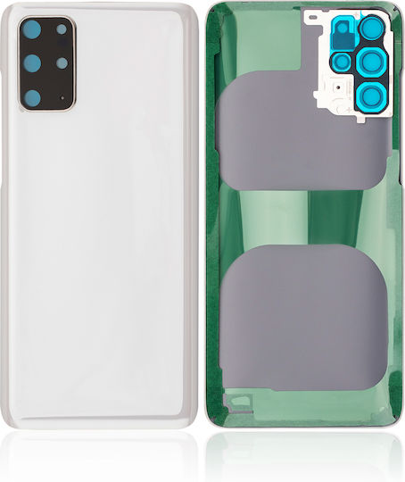 Rückseitiges Glas Kameraobjektiv Samsung Galaxy S20 Plus 5G Kein Logo Aftermarket Plus Cloud Weiß