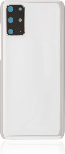 Rückseitiges Glas Kameraobjektiv Samsung Galaxy S20 Plus 5G Kein Logo Aftermarket Plus Cloud Weiß