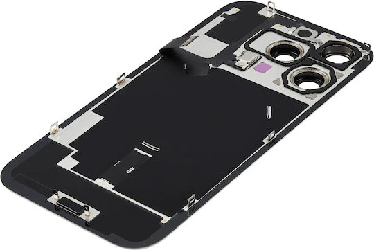 Back Glass W Magsafe Magnet & Nfc & Flashlight Flex iPhone 16 Pro Kein Logo Aftermarket Weiß Titanium