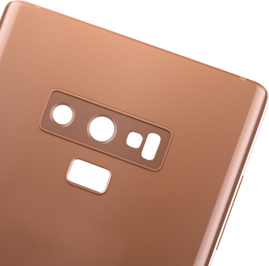 Back Cover Glass Camera Lens Samsung Galaxy Note 9 No Logo Aftermarket Plus Metallic Copper