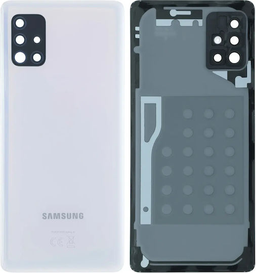 Заден Капак Камера Леща Samsung Galaxy A51 A516 2020 Сервизен Комплект Бял