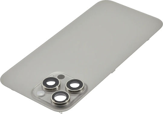 Rückglas W Magsafe Magnet & Nfc & Taschenlampen Flex iPhone 17 Pro Max Kein Logo Aftermarket Natürlicher Titan