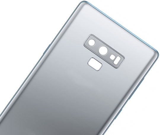 Задно Стъкло Капак Обектив За Камера Samsung Galaxy Note 9 Без Лого Следпазарен Плюс Облак Сребрист