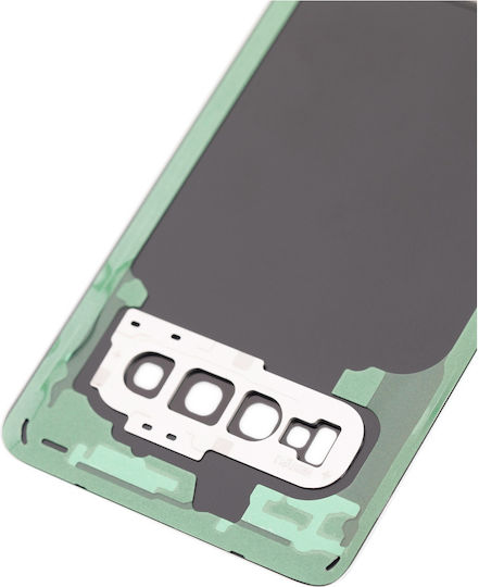 Back Cover Glass Kameraobjektiv Samsung Galaxy S10 Service Pack Prisma Weiß