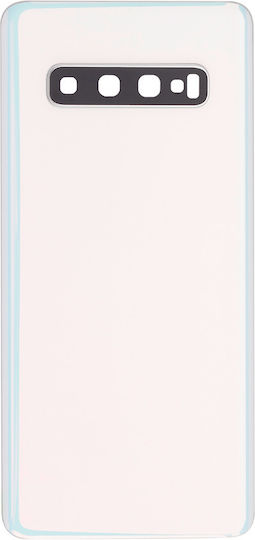 Back Cover Glass Kameraobjektiv Samsung Galaxy S10 Service Pack Prisma Weiß