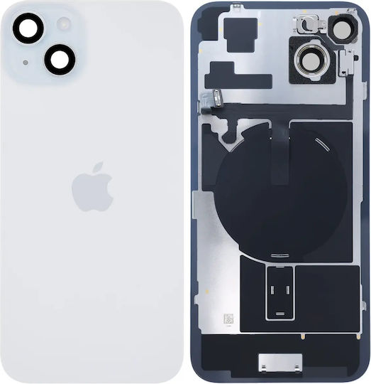 Back Glass W Magsafe Magnet & Nfc & Flashlight Flex Iphone 15 Plus Genuine Oem Blue