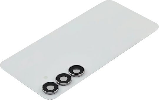 Back Cover Glass Camera Lens Samsung Galaxy S25 Fe No Logo Aftermarket Plus White