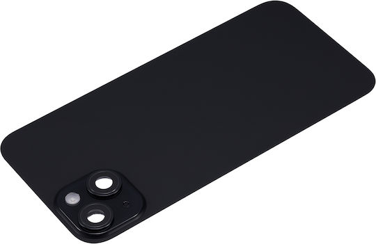 Back Glass W Magsafe Magnet & Nfc & Flashlight Flex iPhone 15 Plus Kein Logo Aftermarket Schwarzes