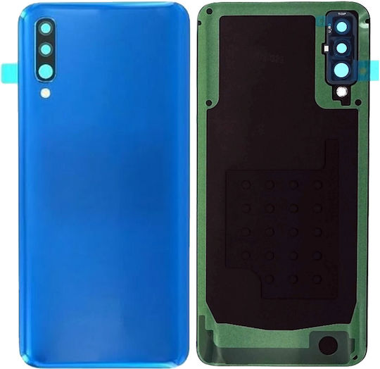 Geam Spate Capac Lentilă Cameră Samsung Galaxy A50 A505 2019 Pachet Serviciu Albastru