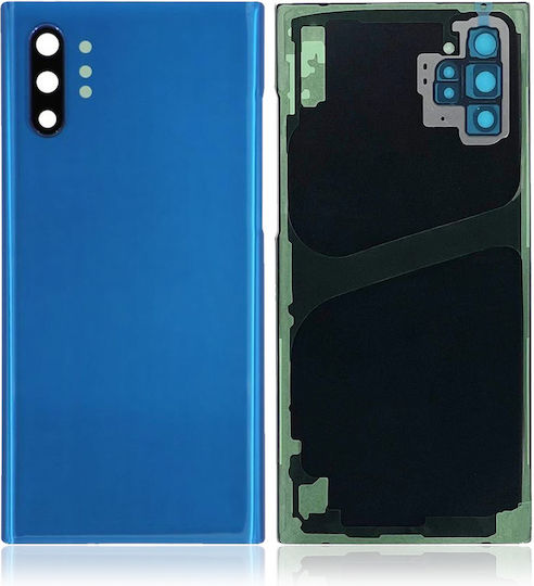 Заден Капак Стъклен Обектив За Камера Samsung Galaxy Note 10 Plus 5G Сервизен Комплект Аура Син