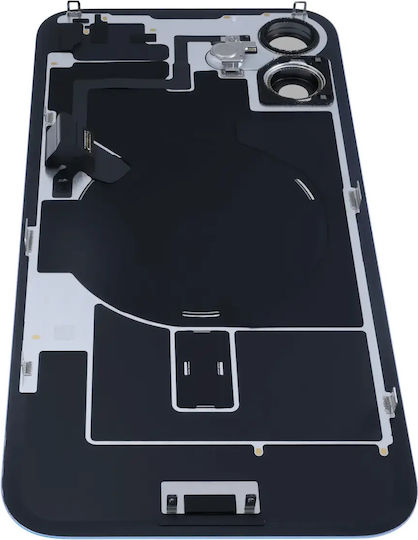 Back Glass W Magsafe Magnet & Nfc & Flashlight Flex Iphone 16 Plus Genuine Oem Ultramarine