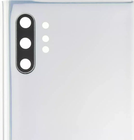 Back Cover Glas Kameraobjektiv Samsung Galaxy Note 10 Plus 5G Service Pack Aura Glow Silber