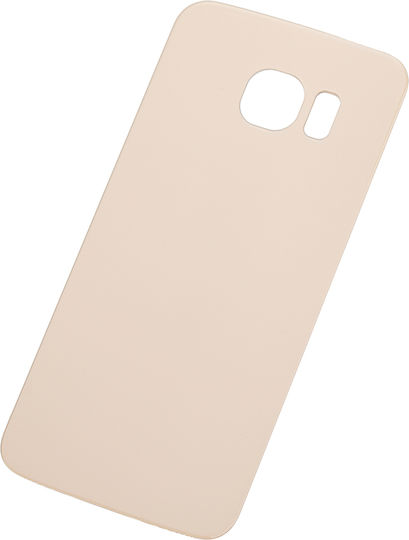 Back Cover Glass Samsung Galaxy S6 Edge No Logo Aftermarket Plus Gold