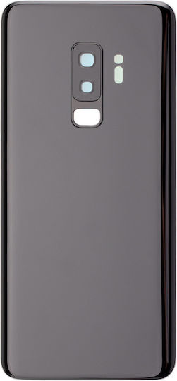 Задно Стъкло За Камера Капак Samsung Galaxy S9 Plus Без Лого Следпродажбен Плюс Полунощно Черен