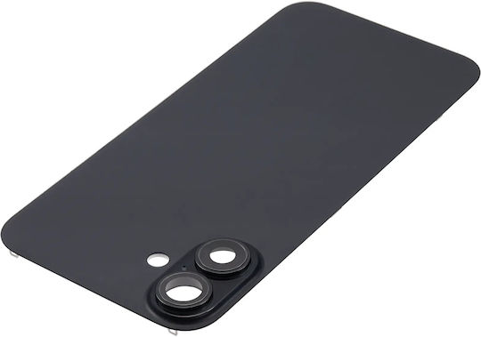Back Glass W Magsafe Magnet Iphone 16 Plus No Logo Aftermarket Black
