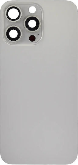 Rückglas W Magsafe Magnet iPhone 15 Pro Max Kein Logo Aftermarket Natürlicher Titan