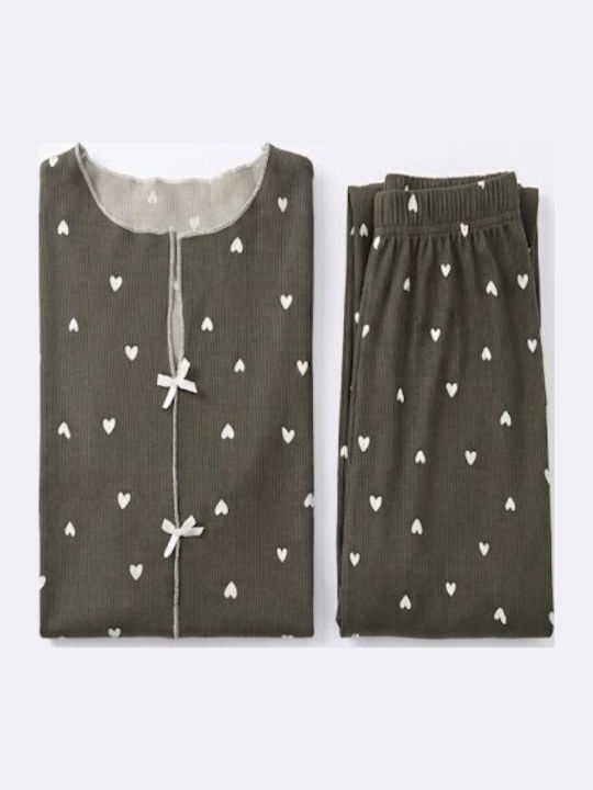 Soccus Set De Pijamale Dama De Iarnă Gri
