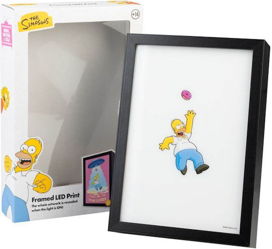 Simpsons Homer Light Frame Led Print