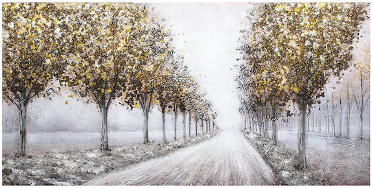 Wall Canvas Painting Handmade Oil Painting 120x60 Embossed Keskor 82590