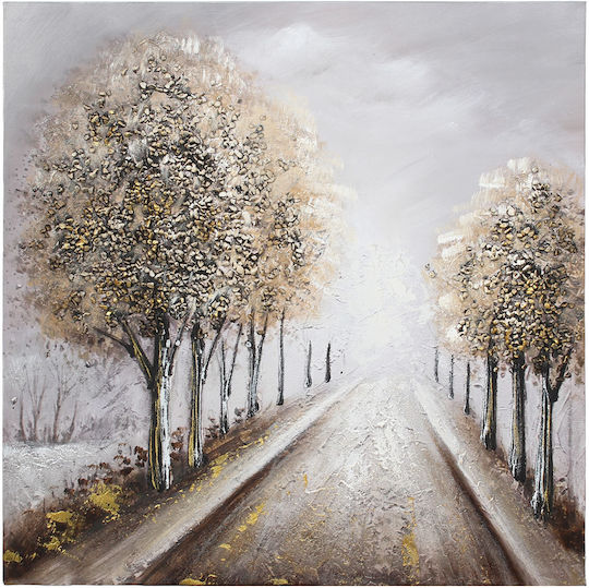 Wall Canvas Painting Handmade Oil Painting 70x70 Embossed Keskor 82595