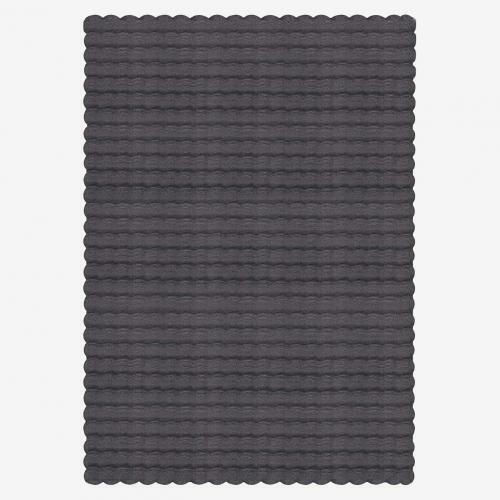 Linea Home Antirutsch Teppich Rechteckiges Pelziges Dunkelgrau 150x190cm
