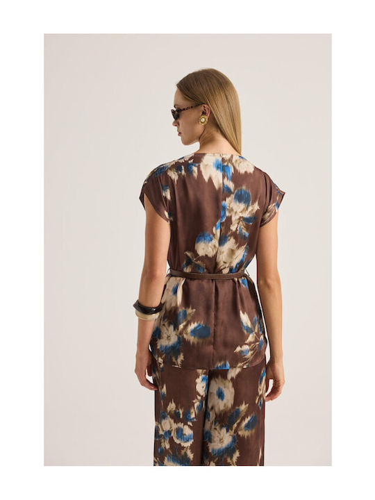 Damen Braunes Set mit Hose