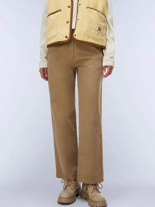 Napapijri Women's Chino Trousers Beige