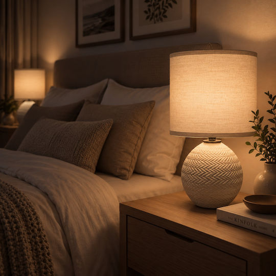 Fabric Table Lamp for E14 Socket