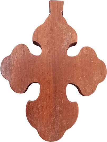 Wooden Orthodox Cross Crucifix 6.7x5cm