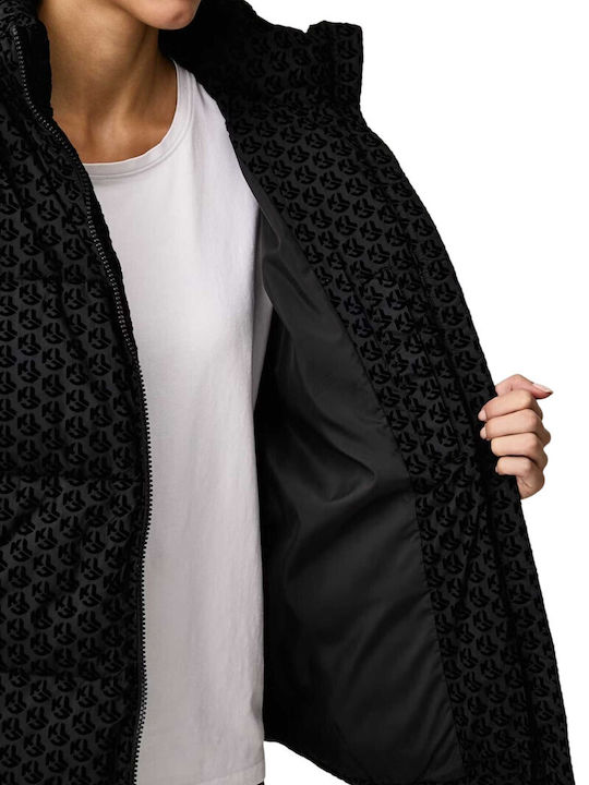 Дамско Puffer яке за зима Black