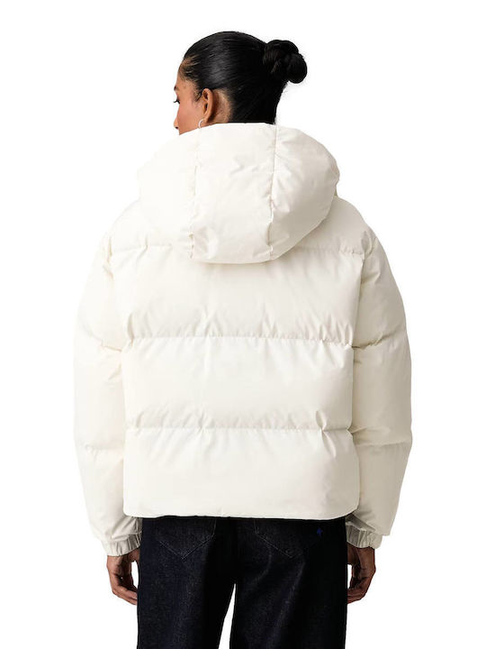 Дамско Puffer яке за Зима Екрю