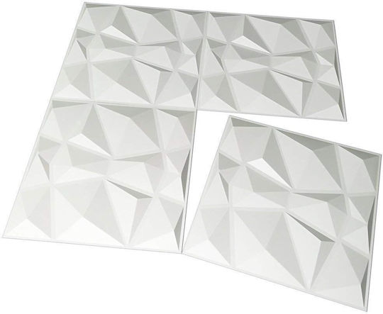 3d Ανάγλυφο Διακοσμητικό Πάνελ Τοίχου Pvc 50cm X 50cm Diamond White 1 Τμχ D094w 3d Ανάγλυφο Διακοσμητικό Πάνελ Τοίχου Pvc 50cm X 50cm Diamond White 1 Τμχ D094w