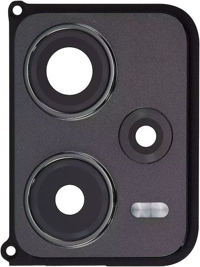 Back Camera Lens Bracket Bezel Xiaomi Redmi Note 12 Pro Plus Obsidian Black