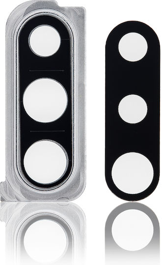 Back Camera Lens Bracket Bezel Samsung Galaxy A30s A307 2019 Silver