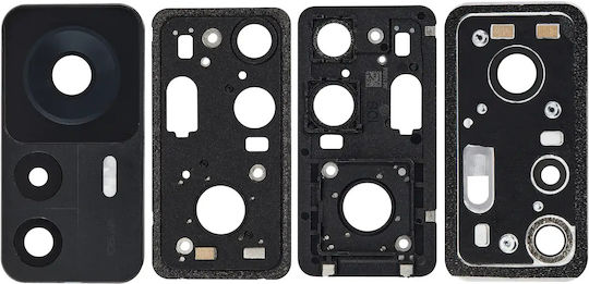 Back Camera Lens Bracket Bezel Fo Xiaomi 12t 2 Piece Set Black